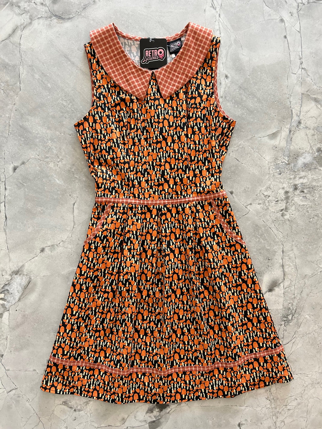 Mushroom Collared Dress XL view 5 (dress) - collared dress, mushroom collared dress - shop at us.meeeshop