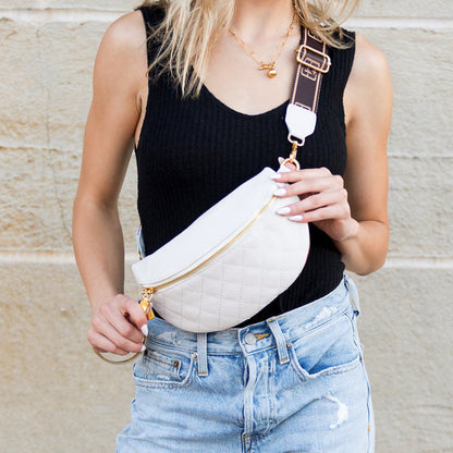 Myra Quilted Crescent Sling view 3 (bag)