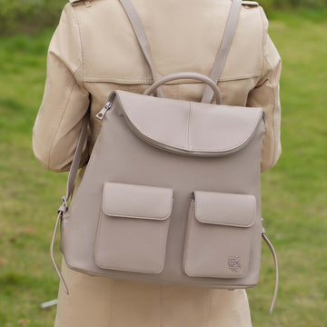Natalie Backpack Handbag in Blue view 2 - Natalie Backpack Boyz