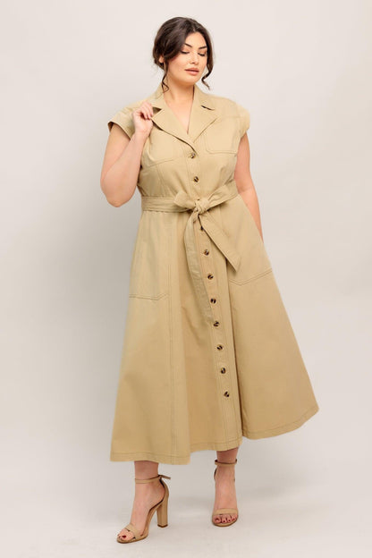 Natural Instinct Woven Midi Dress view 11 - Natural Instincts Dress