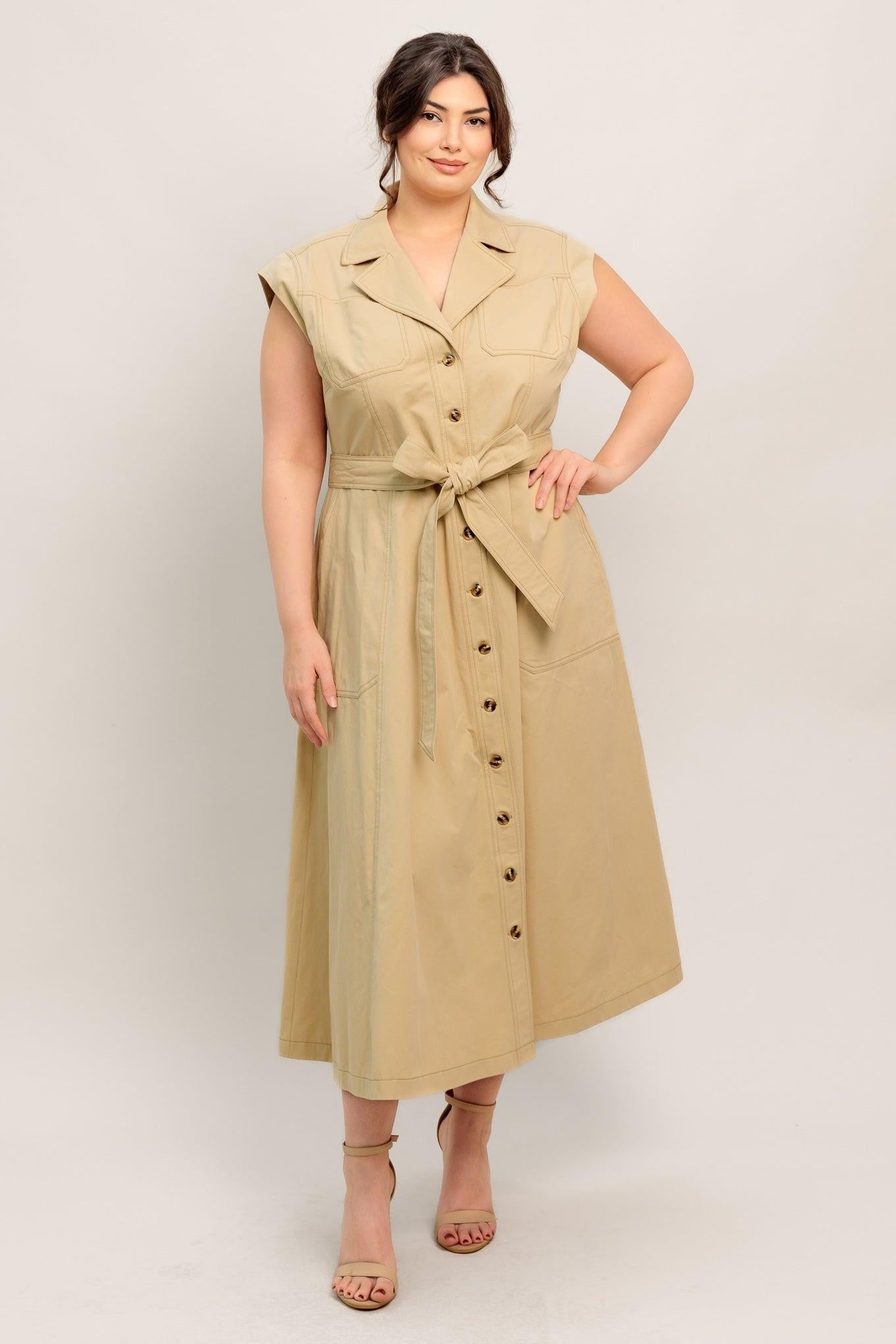 Natural Instinct Woven Midi Dress view 7 - Natural Instincts Dress