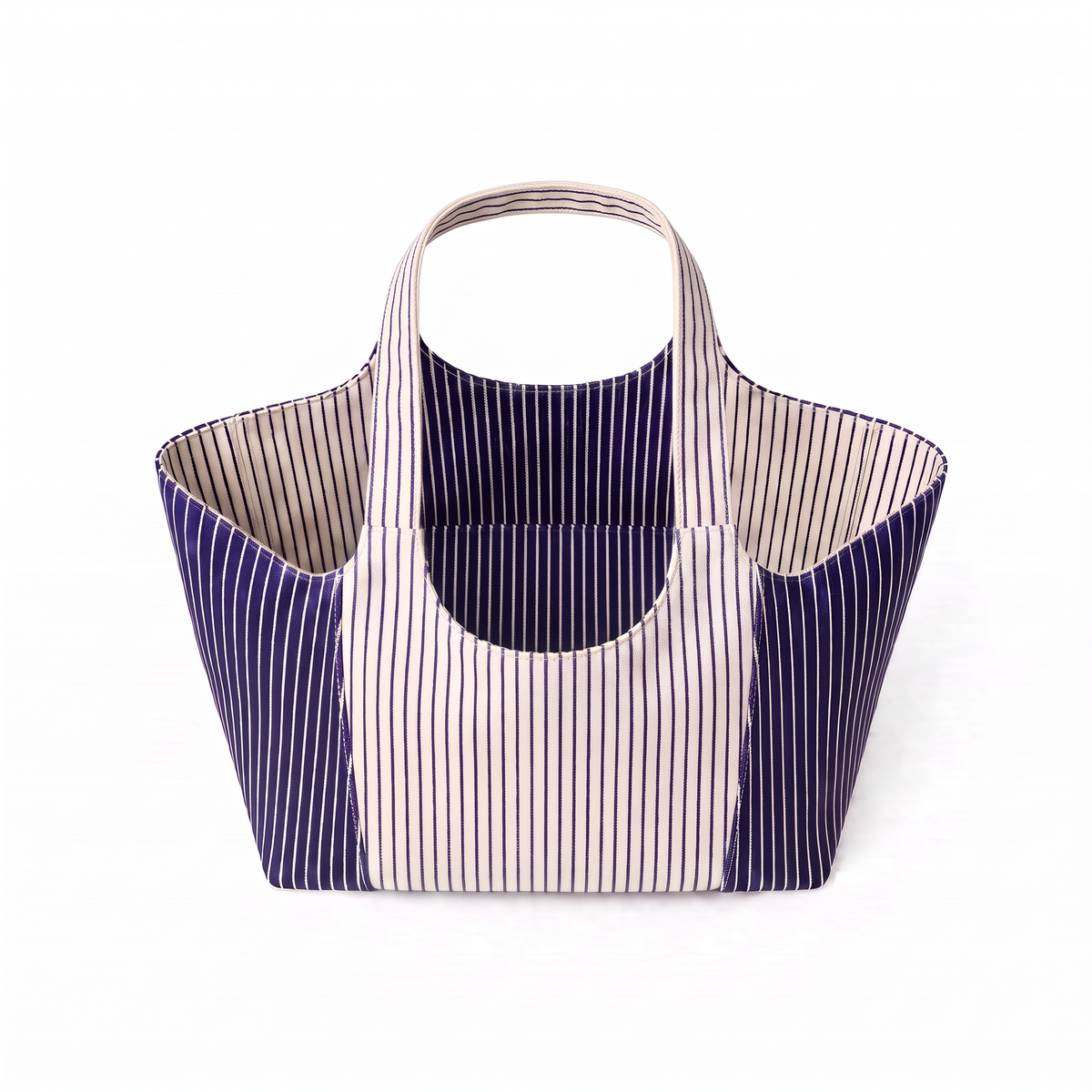 Navy Everyday Tote view 2 - Navy Everyday Bag