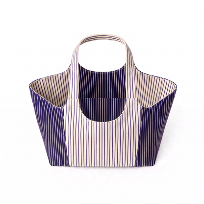 Navy Everyday Tote view 2 - Navy Everyday Bag