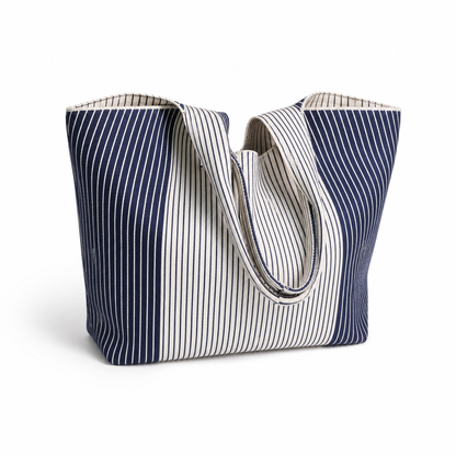 Navy Everyday Tote view 4 - Navy Everyday Bag