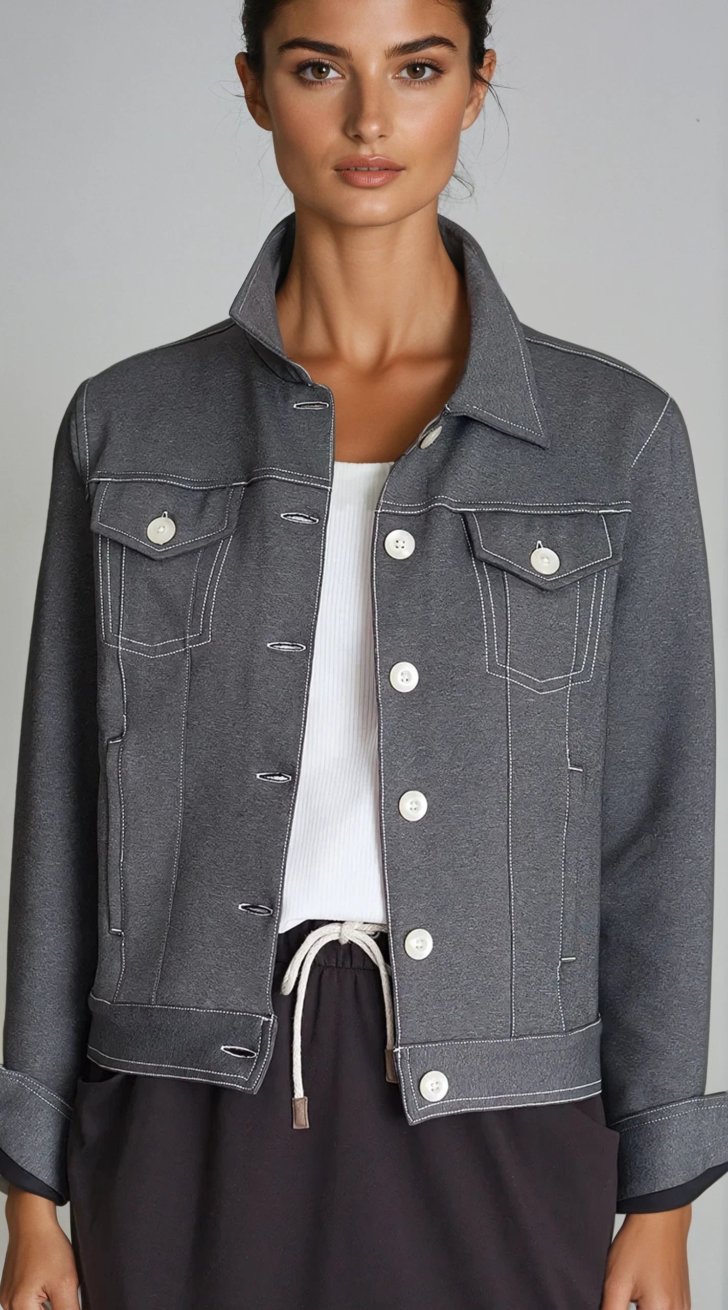Neo-tech Jacket - Charcoal Grey in L view 4 - Neo Jackets (layer)