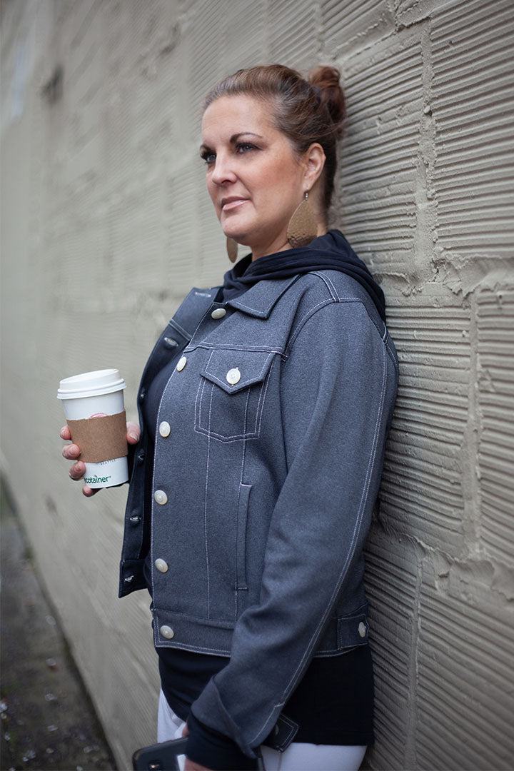 Neo-tech Jacket - Charcoal Grey view 8 - Neo Jackets (layer)
