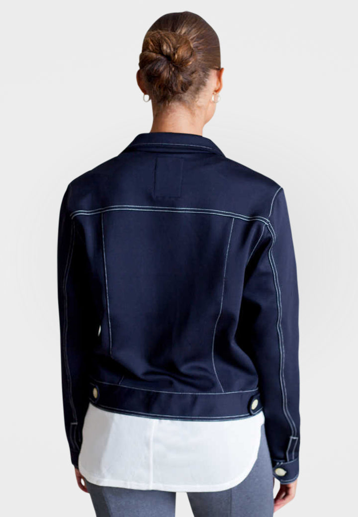 Neo-tech Jacket - Navy in L view 4 - Neo Jackets (layer)