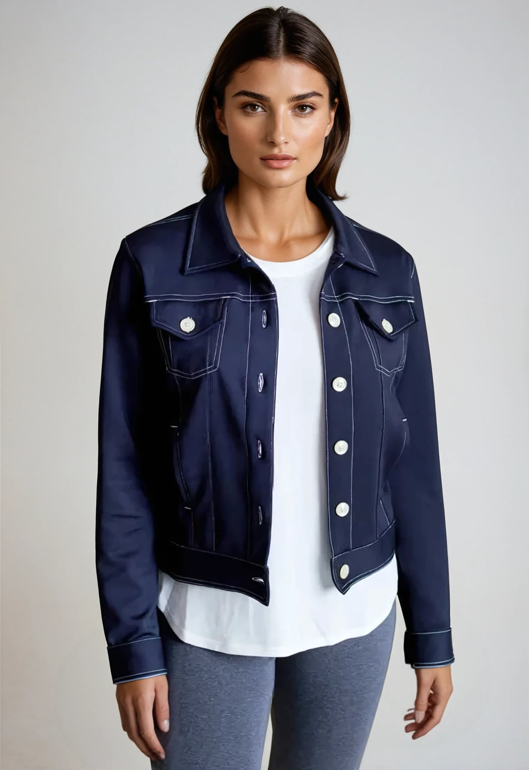 Neo-tech Jacket - Navy in M view 3 - Neo Jackets (layer)