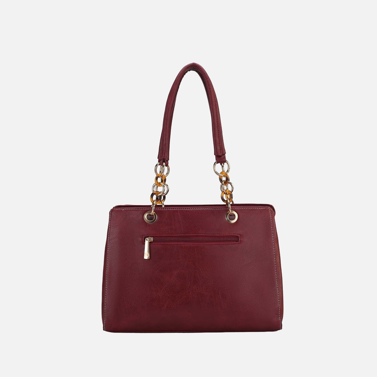 Nevaeh Shoulder Bag in Burgundy view 3 - Nevaeh Backpack