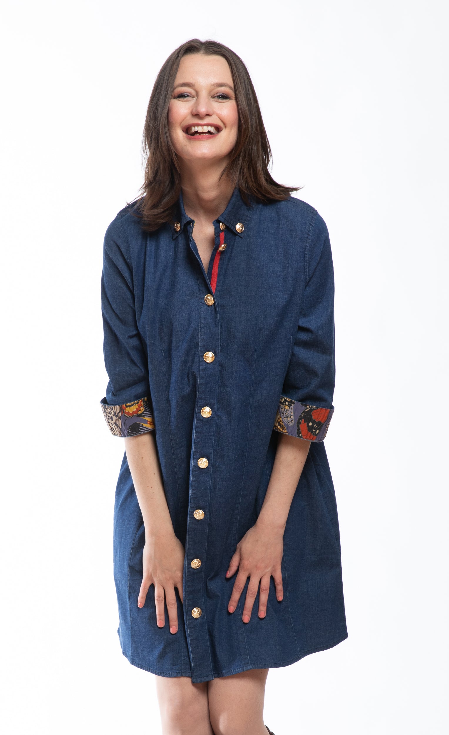 Newport Denim Dress with Longer Sleeve in XS - Newport News Denim Dress