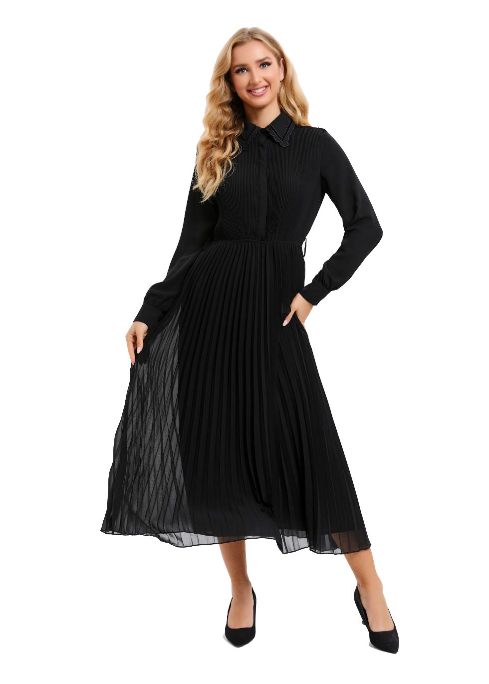 Nightbloom Pleated Midi Dress in M view 3
