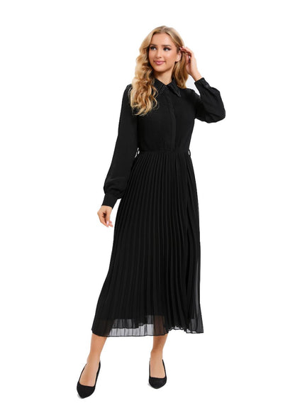 Nightbloom Pleated Midi Dress in S view 2