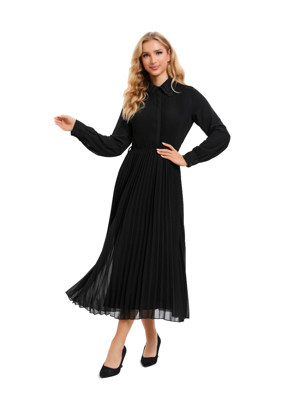 Nightbloom Pleated Midi Dress view 6