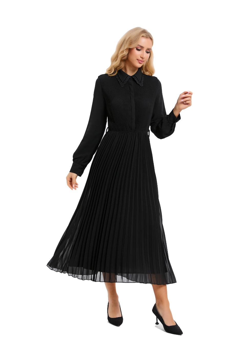 Nightbloom Pleated Midi Dress view 8
