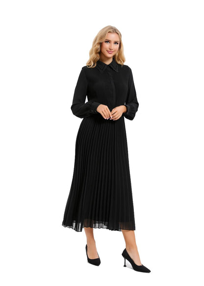 Nightbloom Pleated Midi Dress view 9