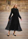 Nightbloom Pleated Midi Dress XS (dress) - midi dress, pleated midi dress - shop at us.meeeshop