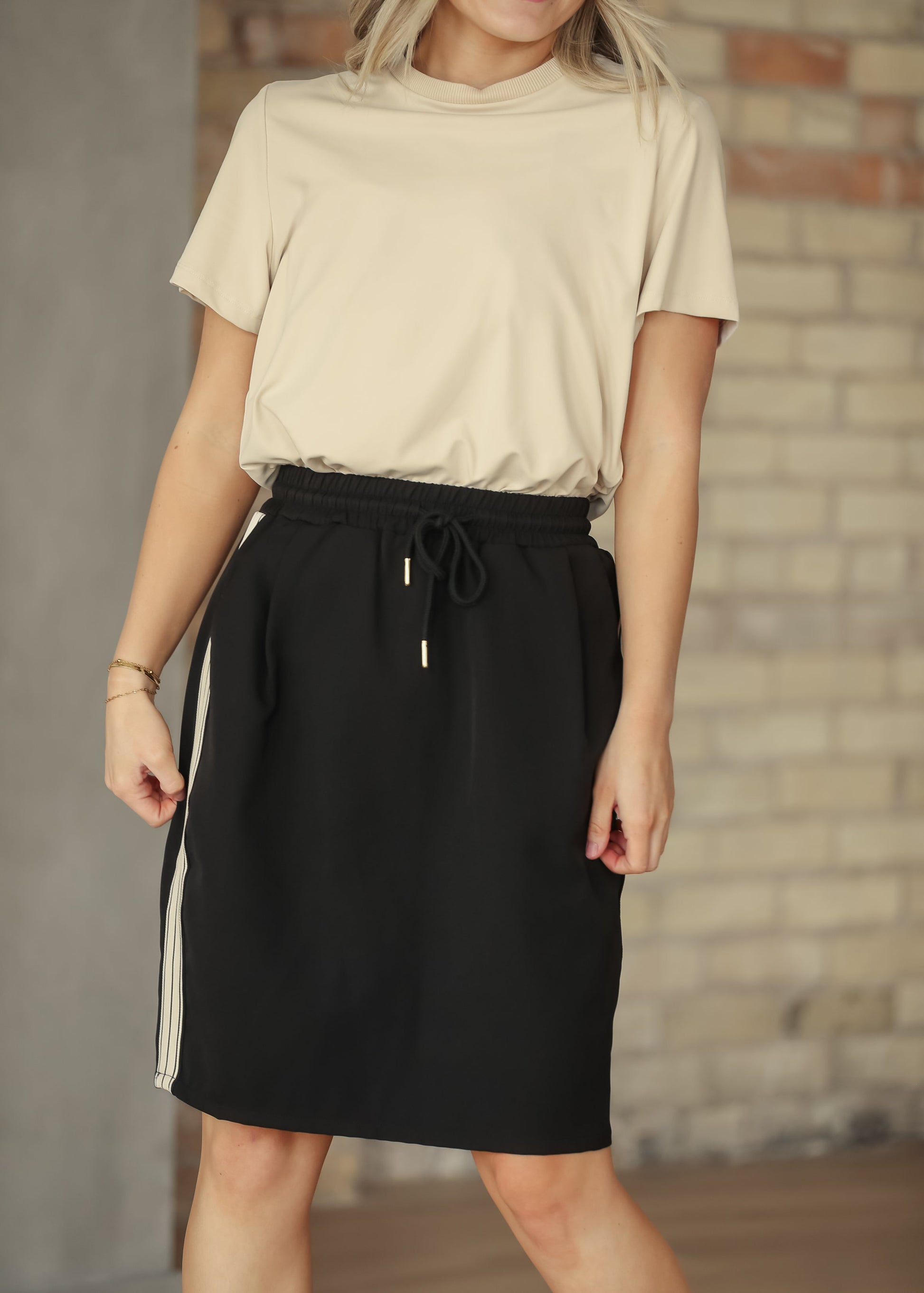 Nina Mid-rise Track Skirt view 10 - Khaite Nina Midi Skirt