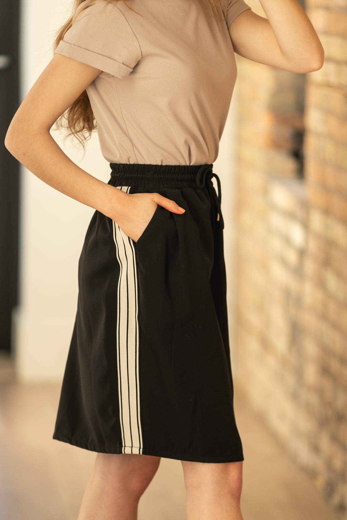 Nina Mid-rise Track Skirt view 17 - Khaite Nina Midi Skirt