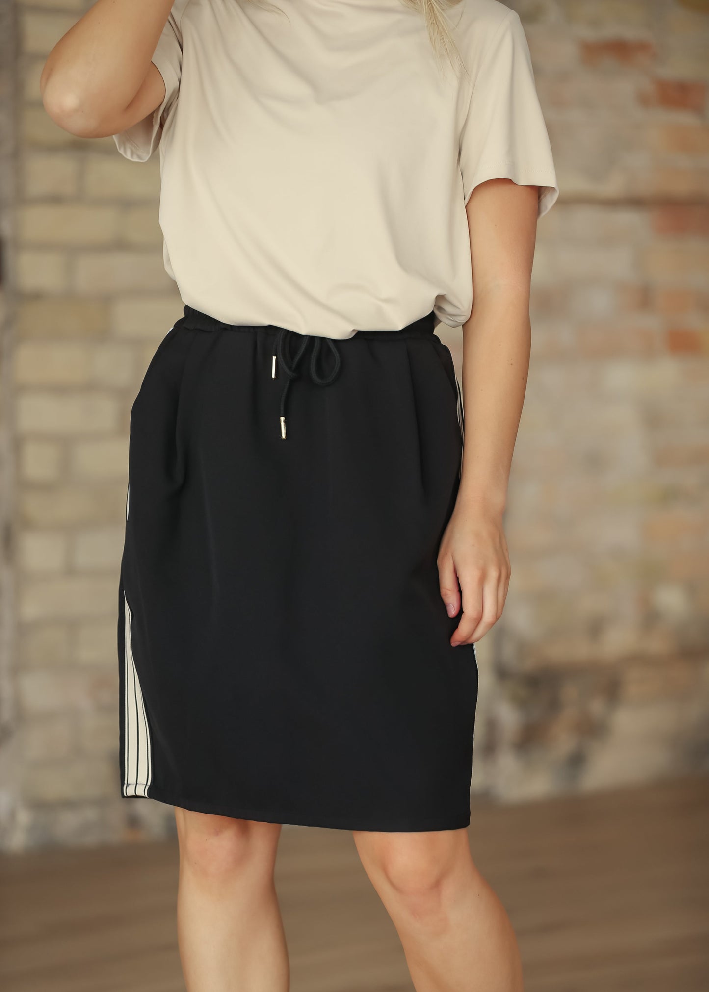 Nina Mid-rise Track Skirt view 26 - Khaite Nina Midi Skirt