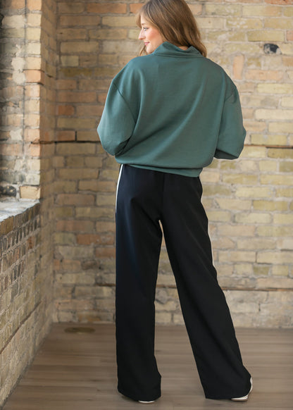 Nina Wide Leg Track Pants in L view 4 - Nina Wide Leg Pants (bottom)