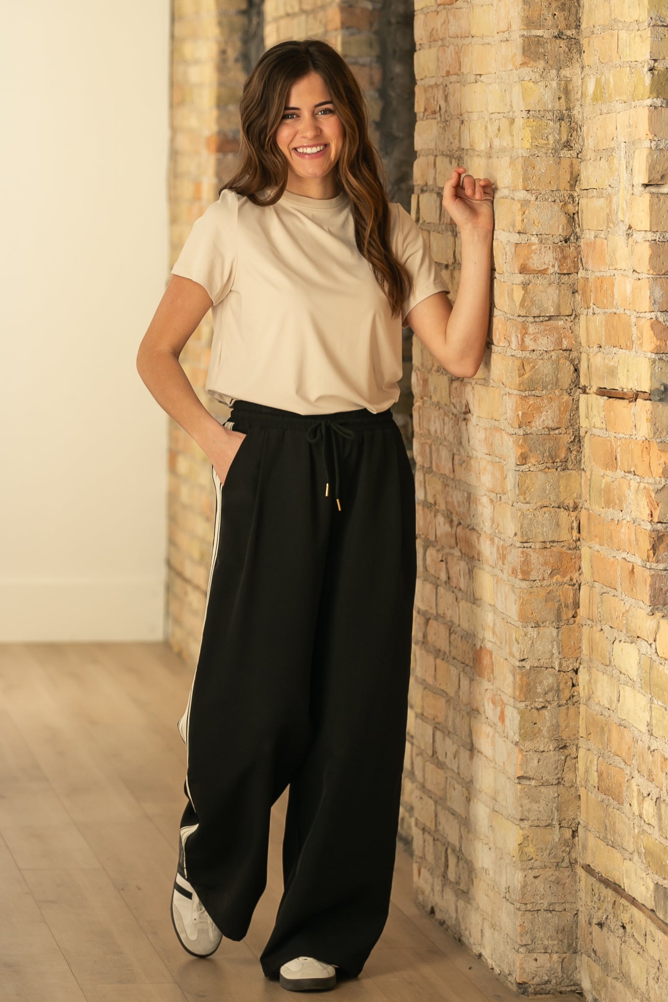 Nina Wide Leg Track Pants view 10 - Nina Wide Leg Pants (bottom)