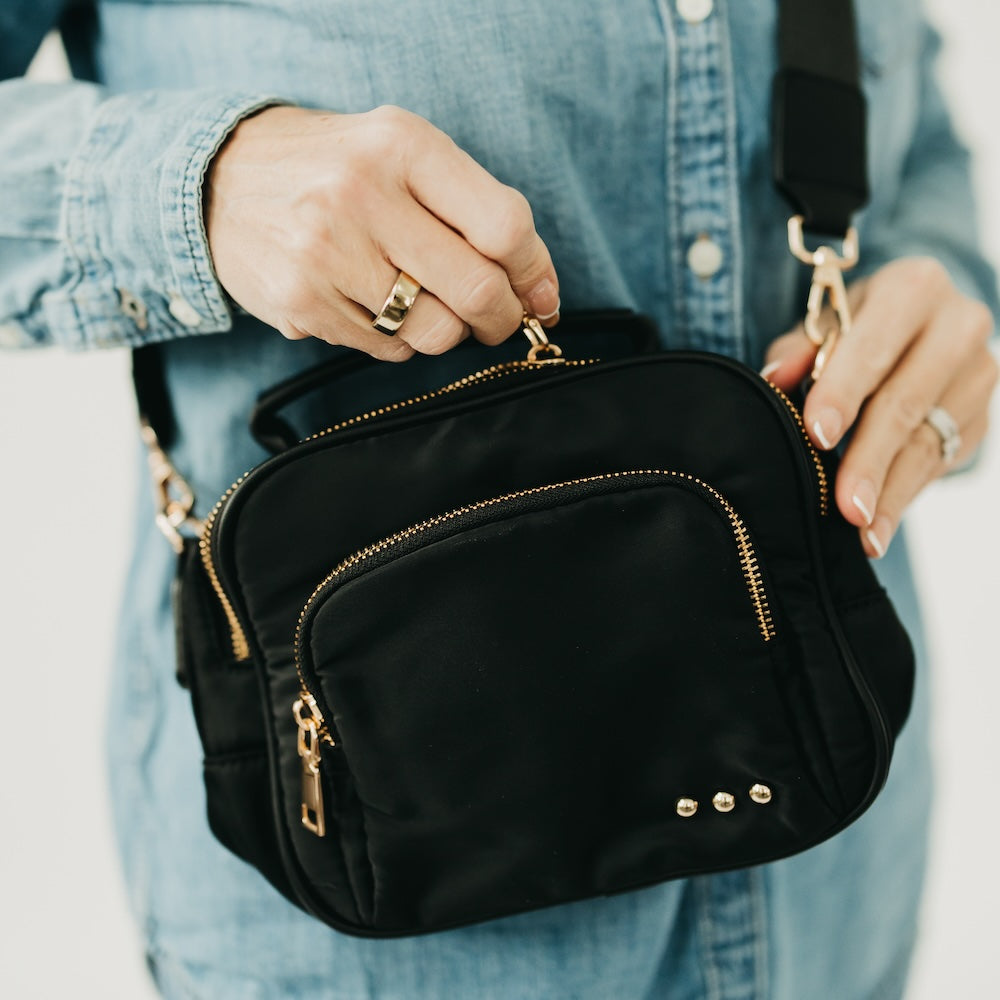 Nisha Nylon Crossbody Bag view 6 (bag) - nisha nylon crossbody bag, nylon crossbody bag medium size, ny - shop at us.meeeshop