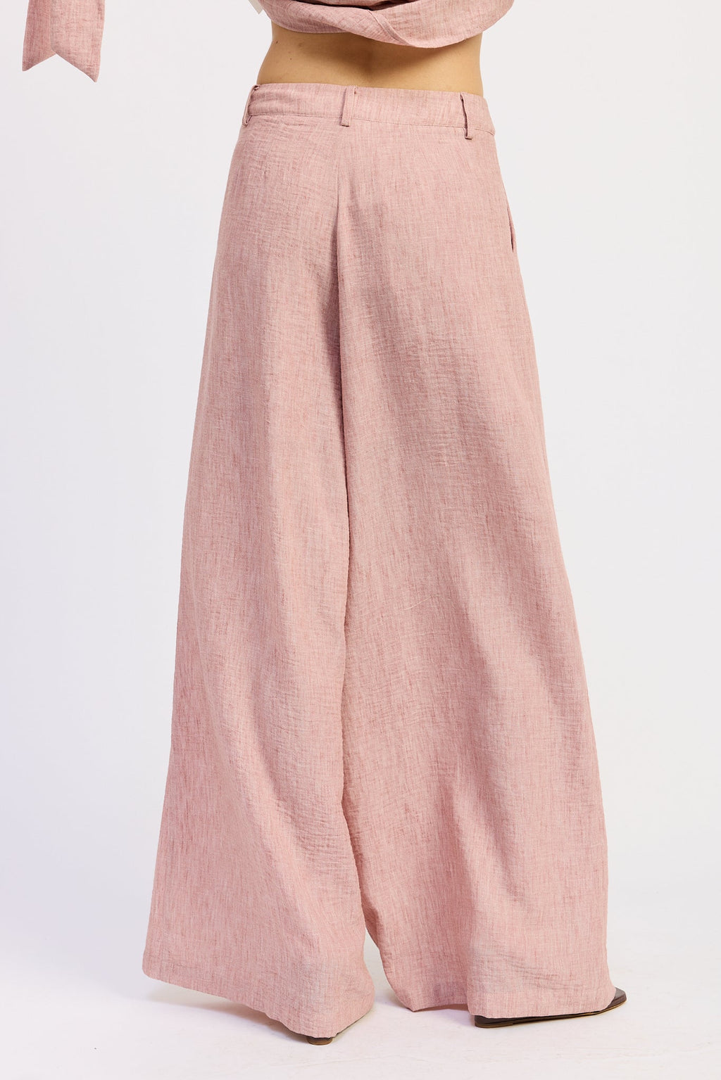 Noelia Pants Rose view 3 (bottom) - noelia pants brandy, noelia plaid pants, noelia striped pants - shop at us.meeeshop
