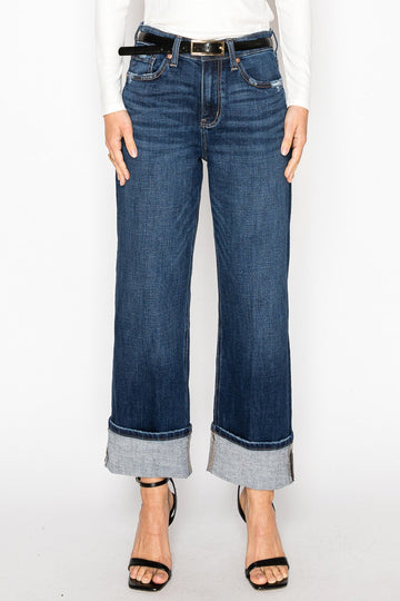 Noelle Inseam Transform High Rise Relaxed Straight Leg Jeans - MeeeShop Women's Fashion