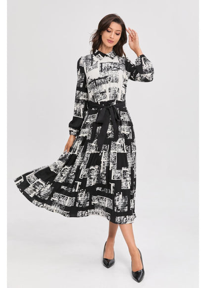 Noir Print Midi Dress in XL view 5 - Neo Noir Print Dress