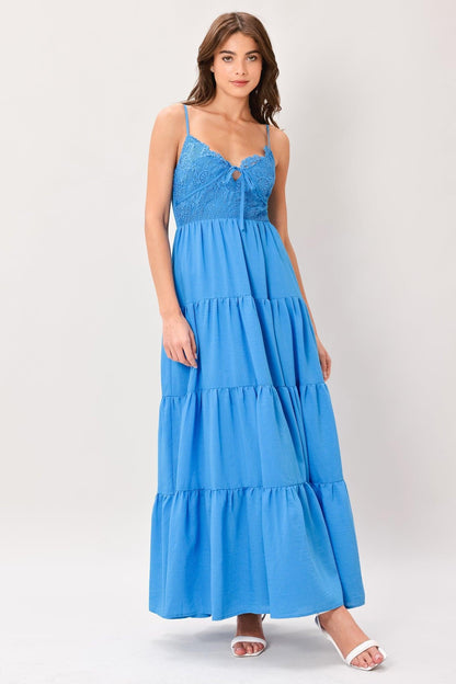 Nomad Bloom Woven Maxi Dress in BROWN view 4