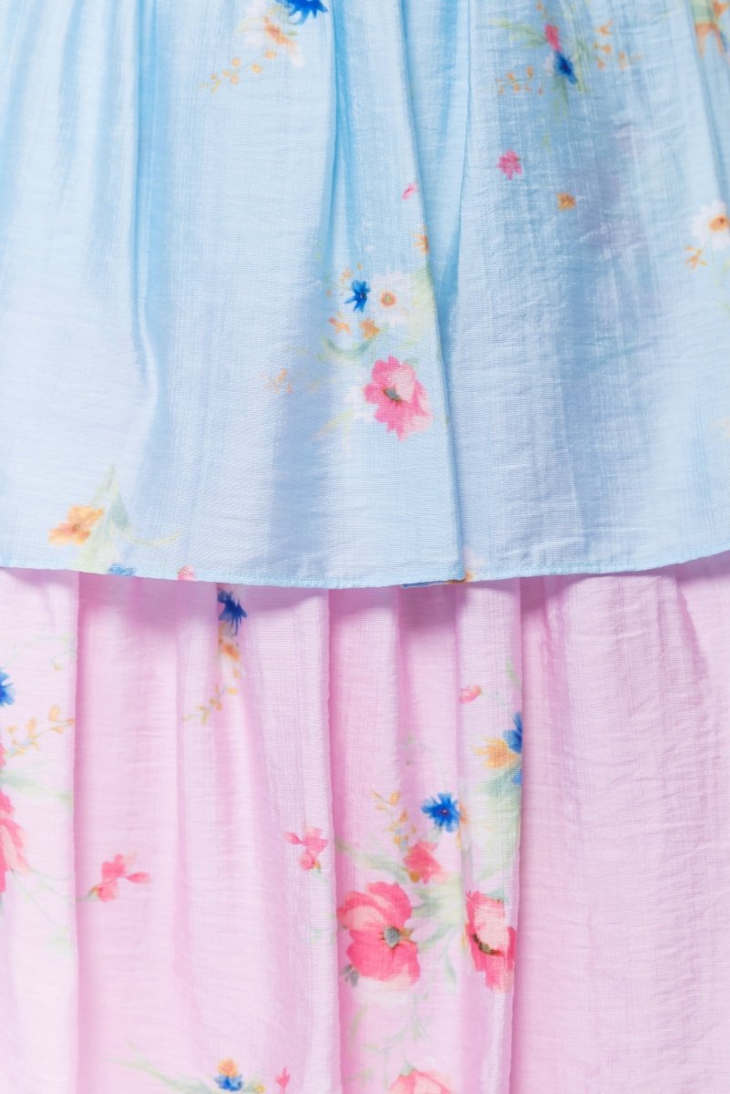 Nora Skirt 23" (blue Pink) view 6 (skirt) - nora blue dress, norwegian blue skirt, nordstrom blue skirt - shop at us.meeeshop
