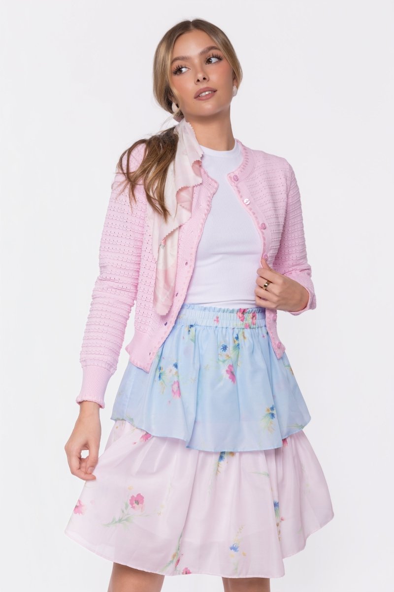 Nora Skirt 23" (blue Pink) view 7 (skirt) - nora blue dress, norwegian blue skirt, nordstrom blue skirt - shop at us.meeeshop