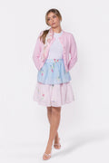 Nora Skirt 23" (blue Pink) XS (skirt) - nora blue dress, norwegian blue skirt, nordstrom blue skirt - shop at us.meeeshop