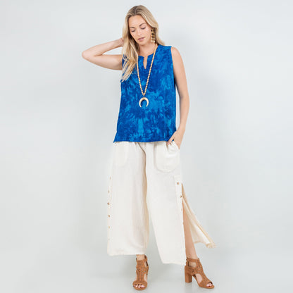 Nova Top -100% Cotton Gauze in Indigo/ Size OSFM view 7 - Nova 100 Top Songs