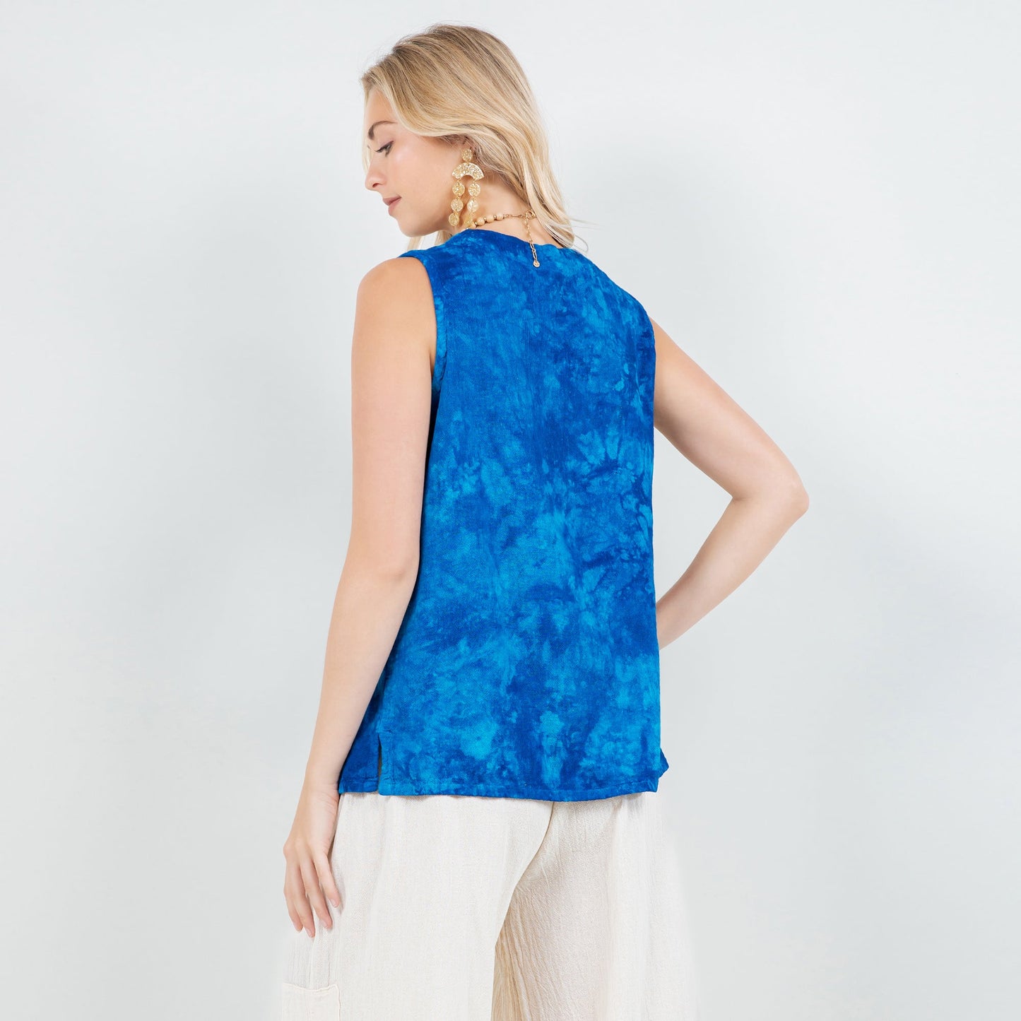 Nova Top -100% Cotton Gauze in Lilac Frost/ Size OSFM view 11 - Nova 100 Top Songs