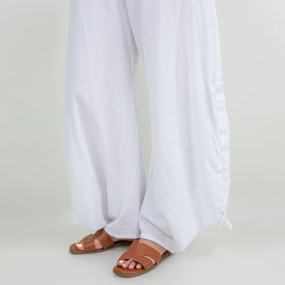Oana Pants 100% Cotton Gauze in Island view 8 - Pants Gauze Fabric (bottom)