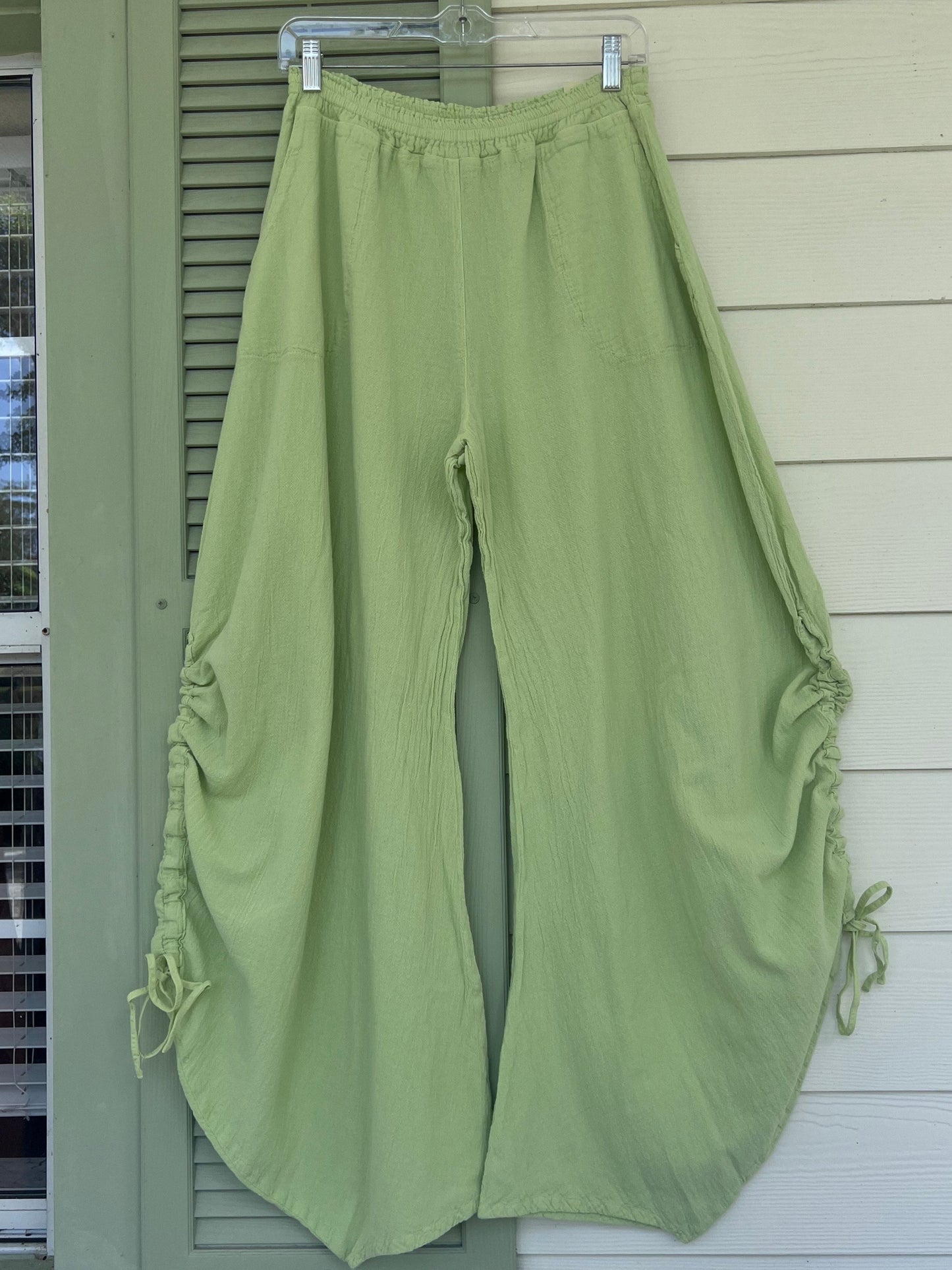 Oana Pants 100% Cotton Gauze in Sahara view 17 - Pants Gauze Fabric (bottom)