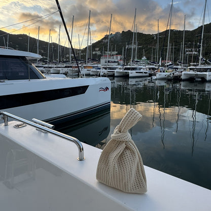 Oat Crochet Handbag view 12