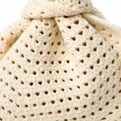 Oat Crochet Handbag view 3