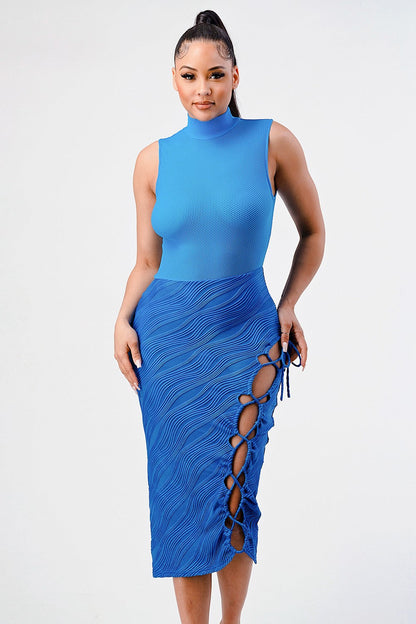 Ocean Blue Sleeveless Sexy Dress in Small - Ocean Blue Dress For Women