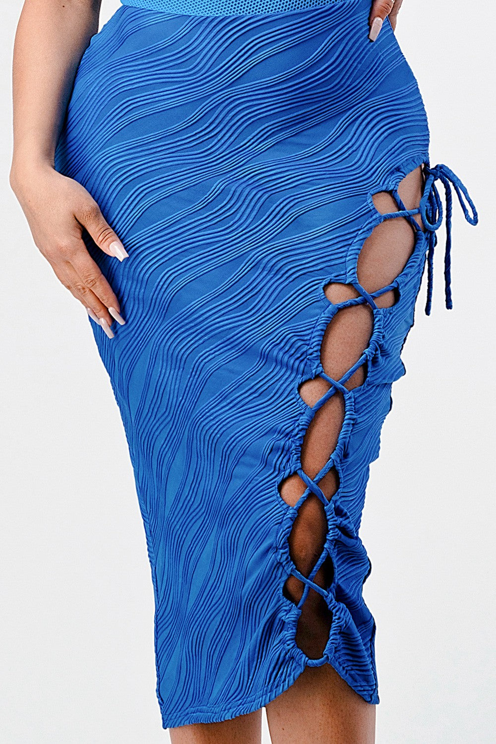 Ocean Blue Sleeveless Sexy Dress view 6 - Ocean Blue Dress For Women
