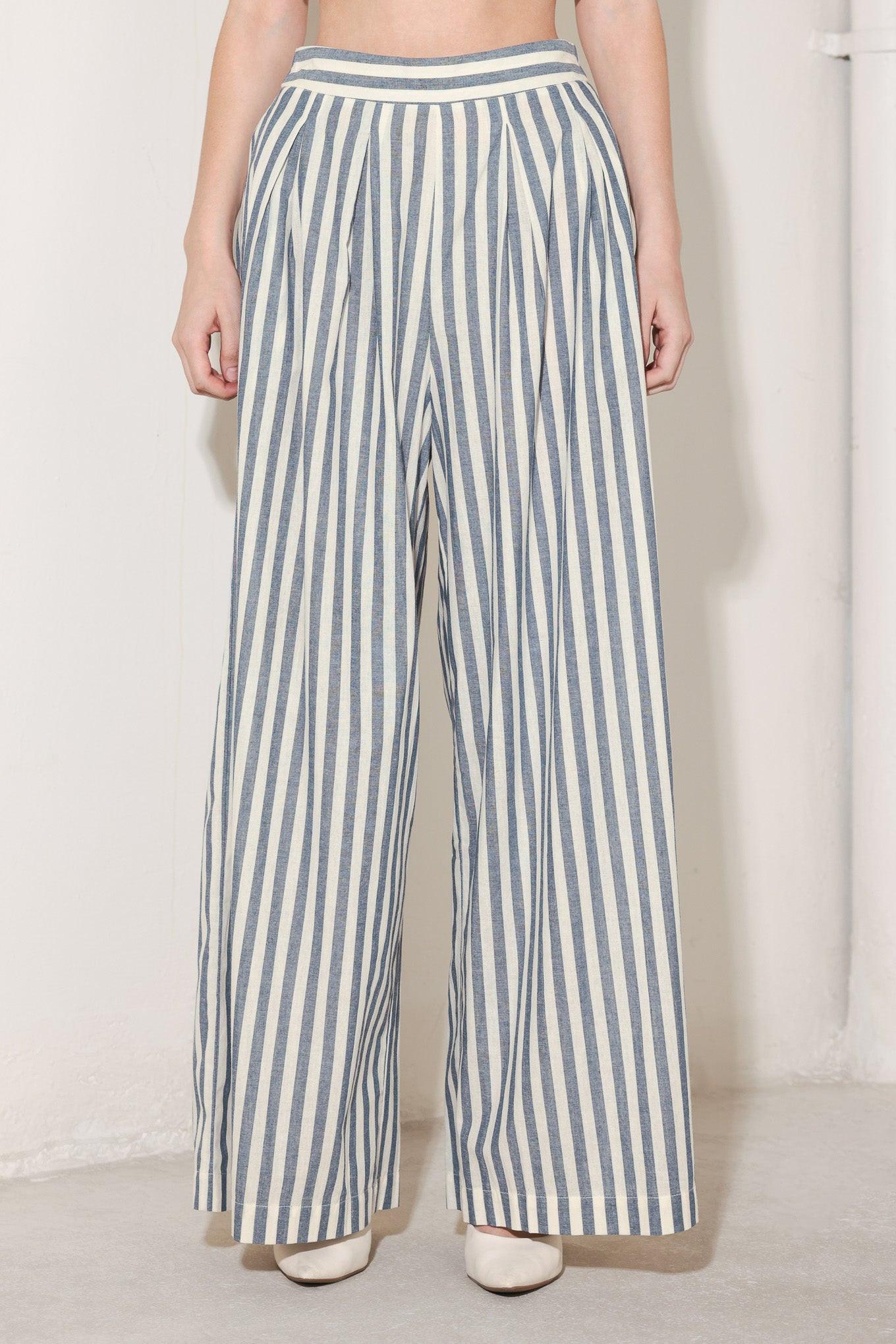 Ocean Drive Rhythm Woven Pants in BLUE/NATURAL view 2 - Ocean Drive Jeans (bottom)