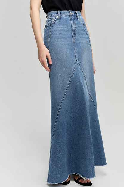 Ocean Wave Denim Skirt - MeeeShop Women's Fashion