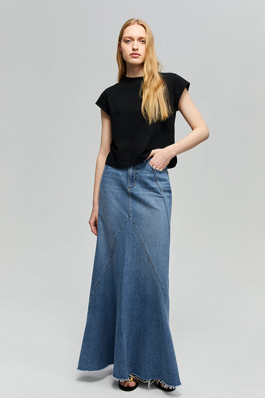 Ocean Wave Denim Skirt Hj821 in Express Yourself - Ocean Wave Skirt Lululemon (bottom)