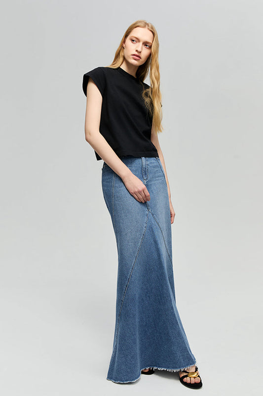 Ocean Wave Denim Skirt Hj821 in Express Yourself view 2 - Ocean Wave Skirt Lululemon (bottom)