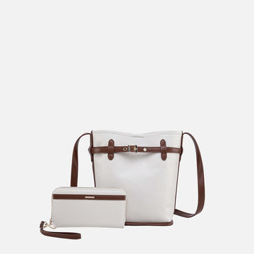 Odette Bucket Bag with Wallet in Black - Oroton Odette Bucket Bag