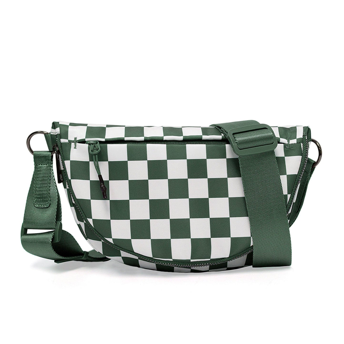 Olivia Nylon Check Foldover Crossbody view 16 (bag)