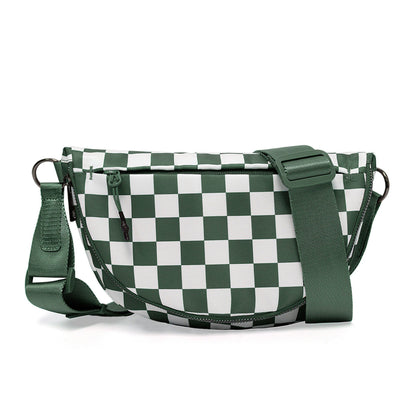 Olivia Nylon Check Foldover Crossbody view 16 (bag)