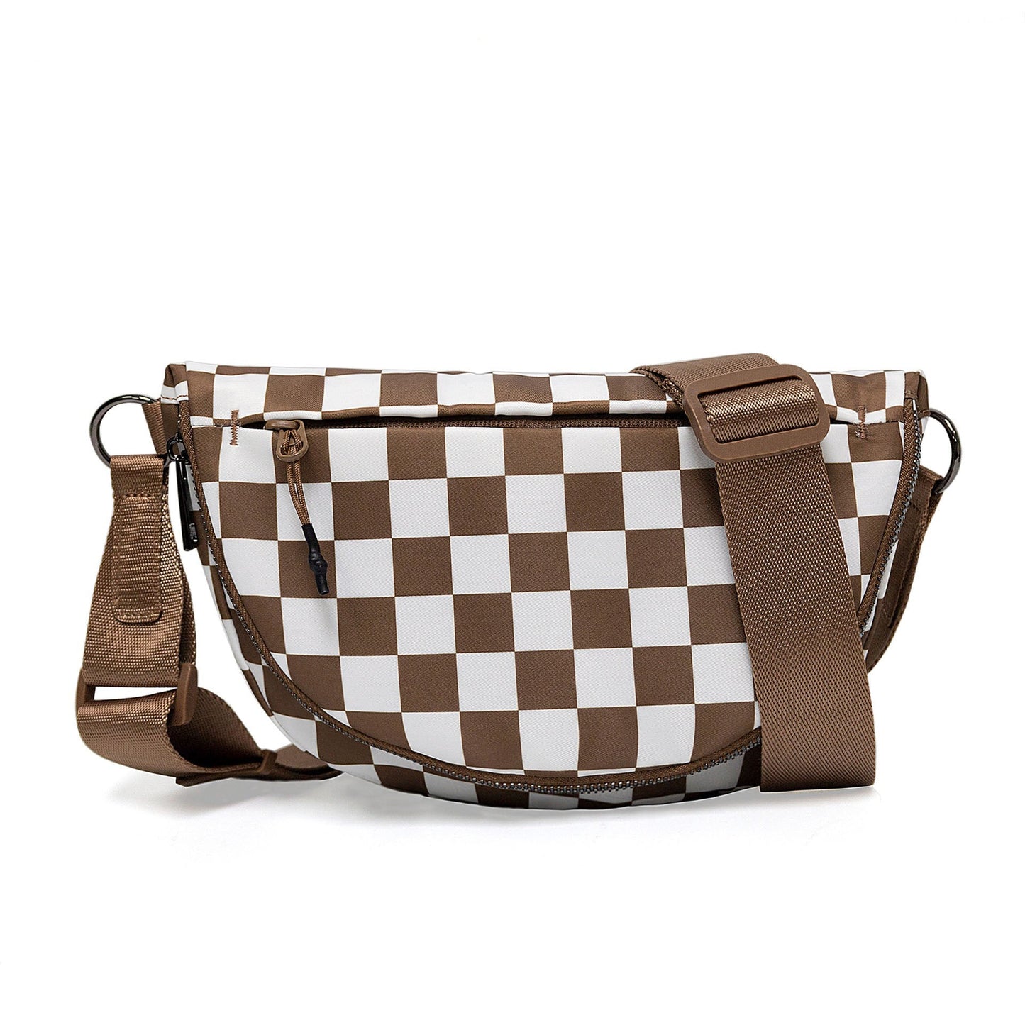 Olivia Nylon Check Foldover Crossbody view 17 (bag)