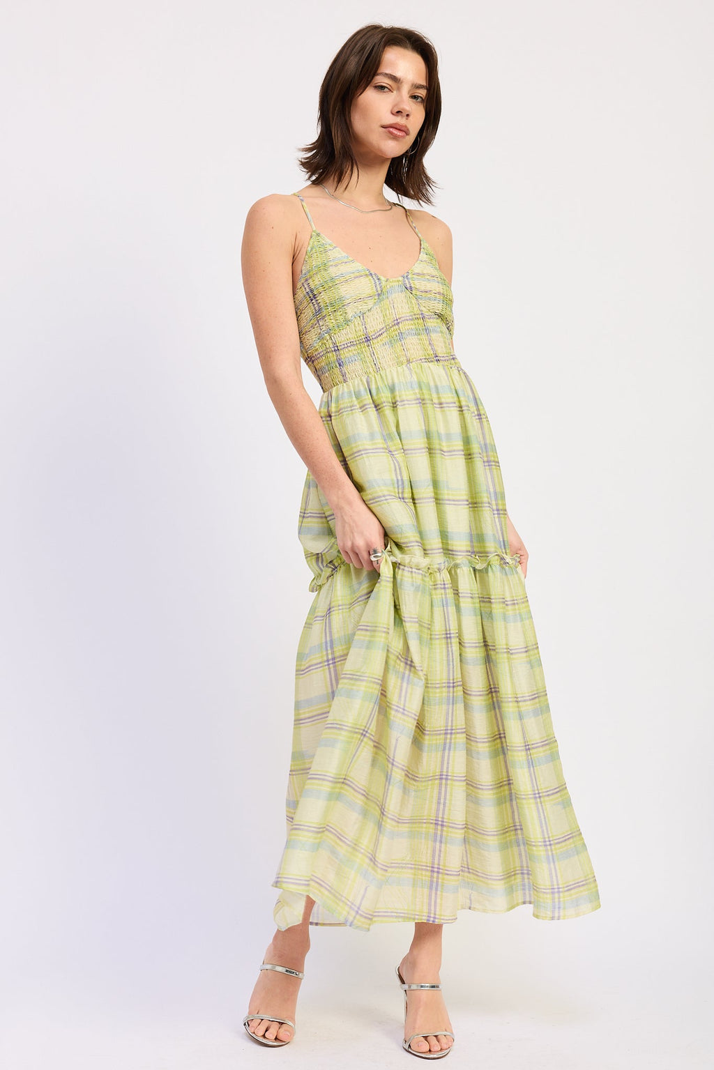 Ondine Maxi Dress Lime view 2 (dress) - ondine dress, ondine mini dress, ondine embellished dress - shop at us.meeeshop